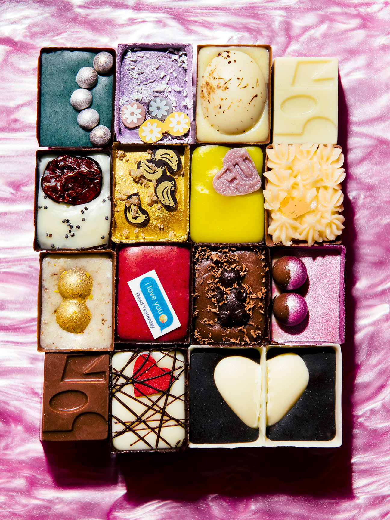 Colorful chocolates