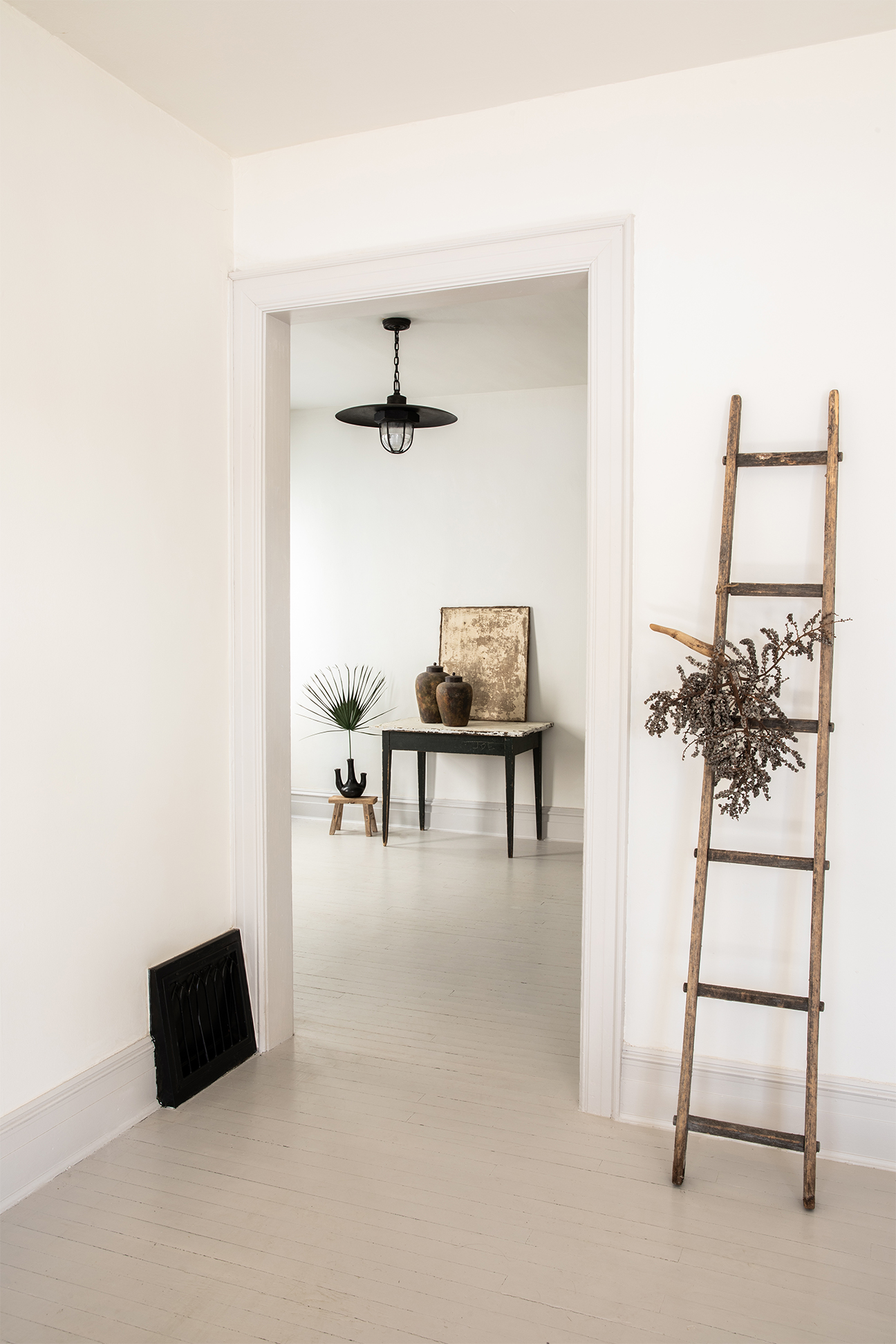 whitewashed entryway