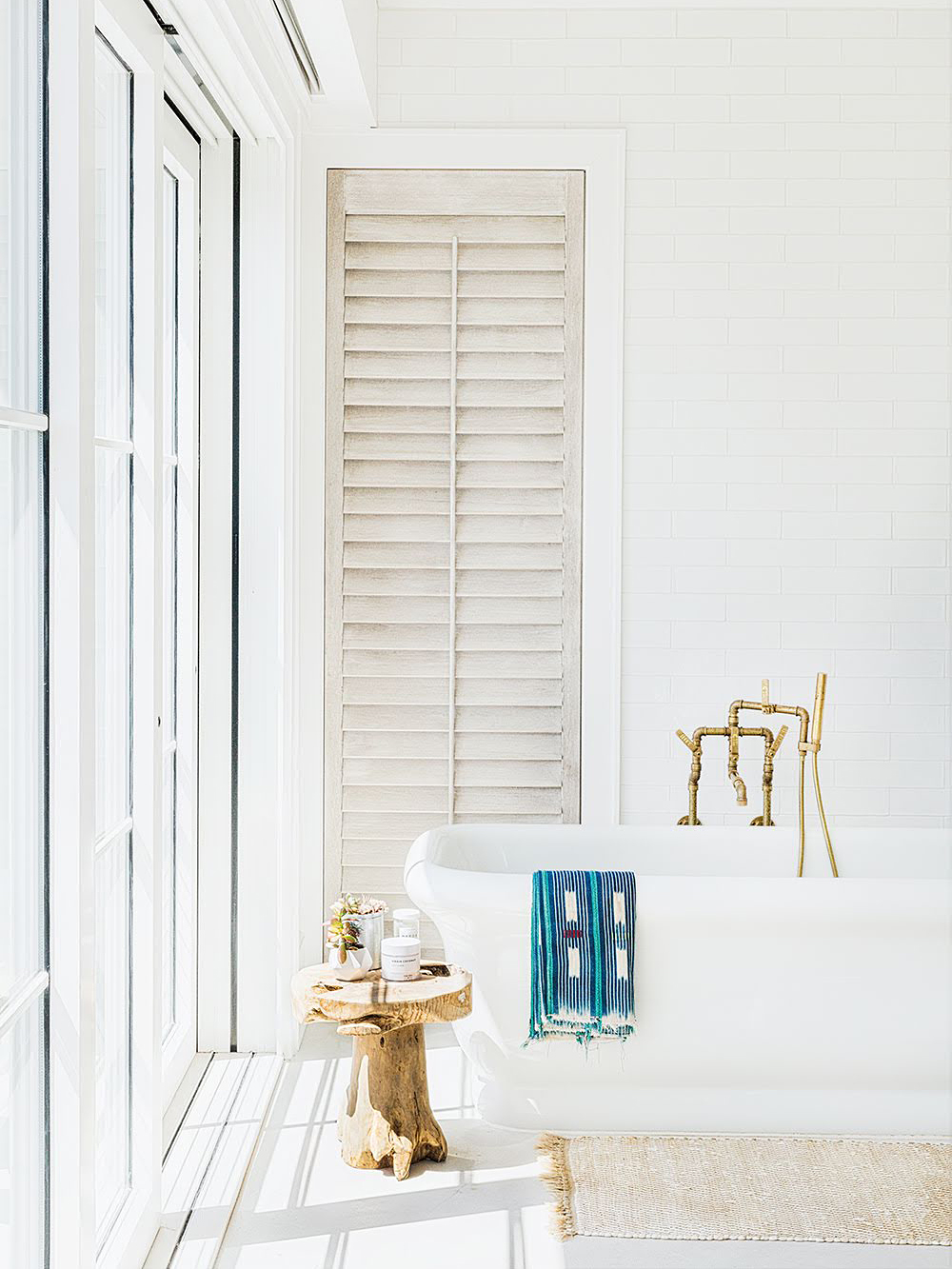 All white bathroom