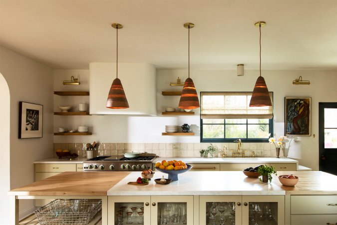 spanish style kitchen with marbel counters