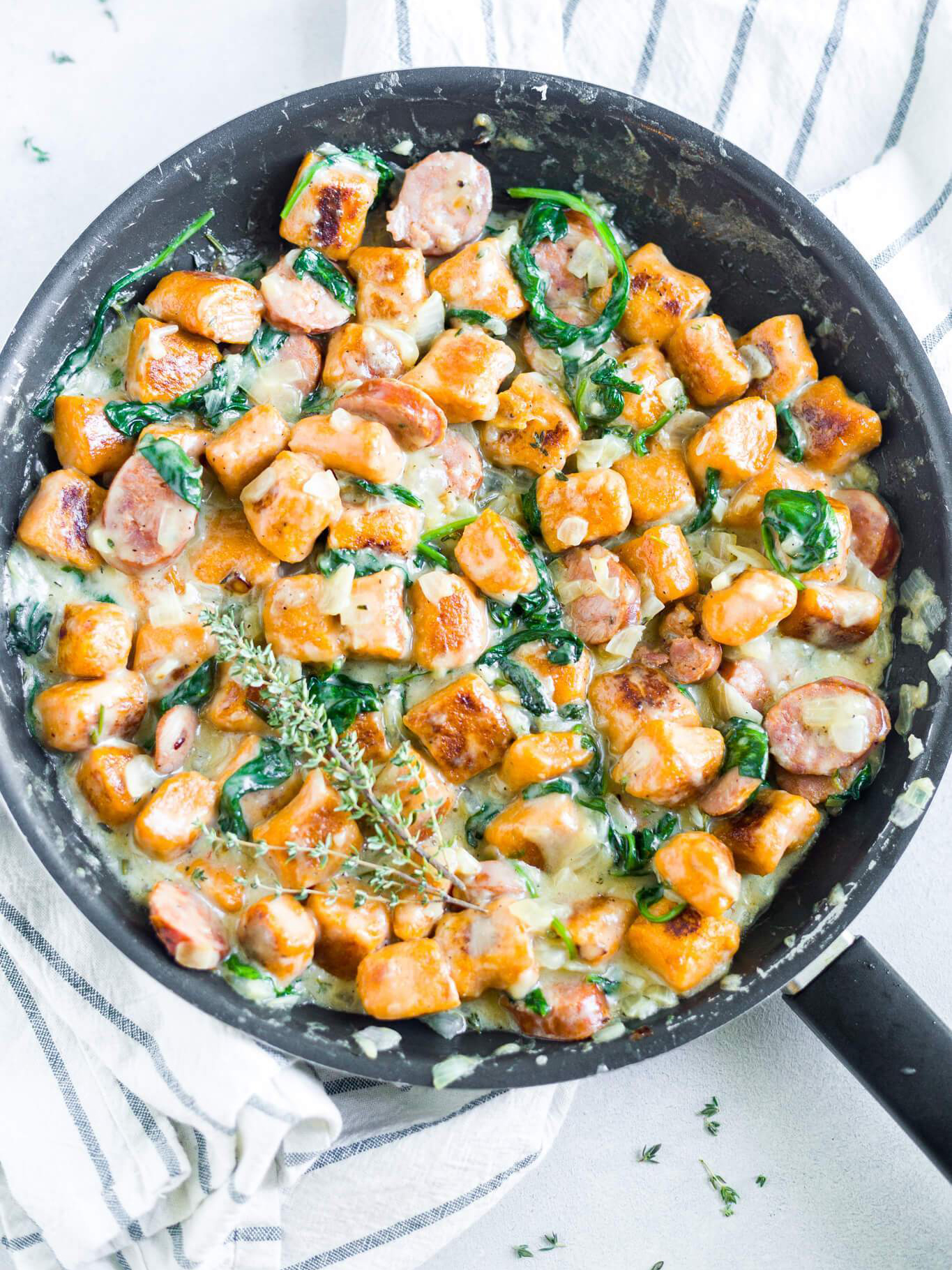 creamy sweet potato gnocchi