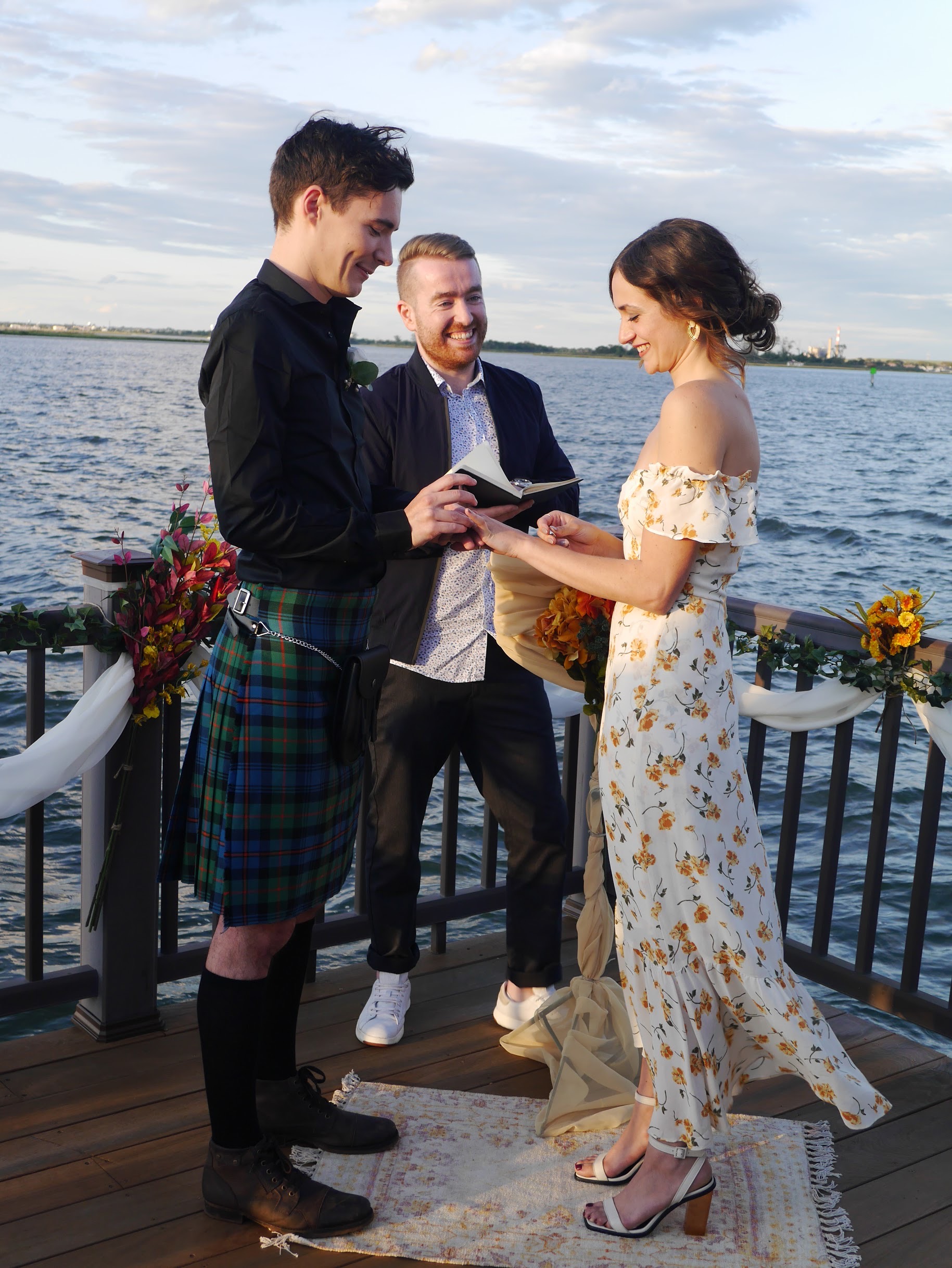 couple on a deck