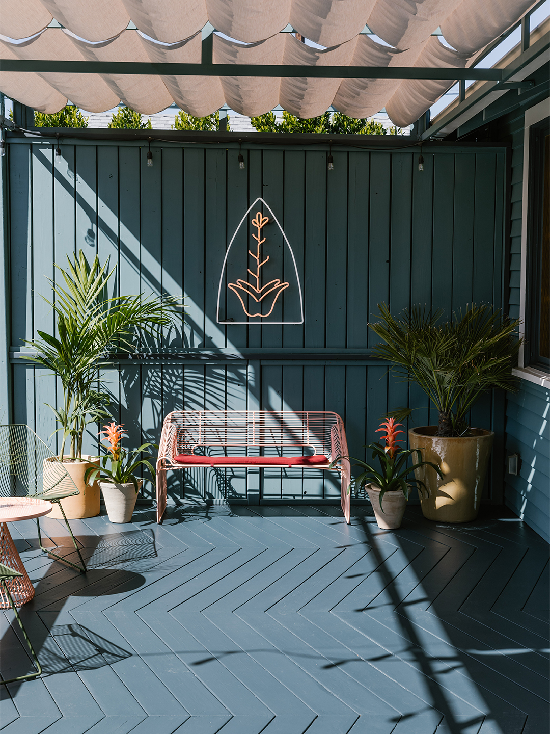 Blue porch