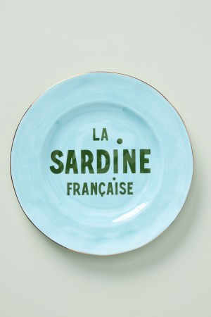  blue la sardine plate