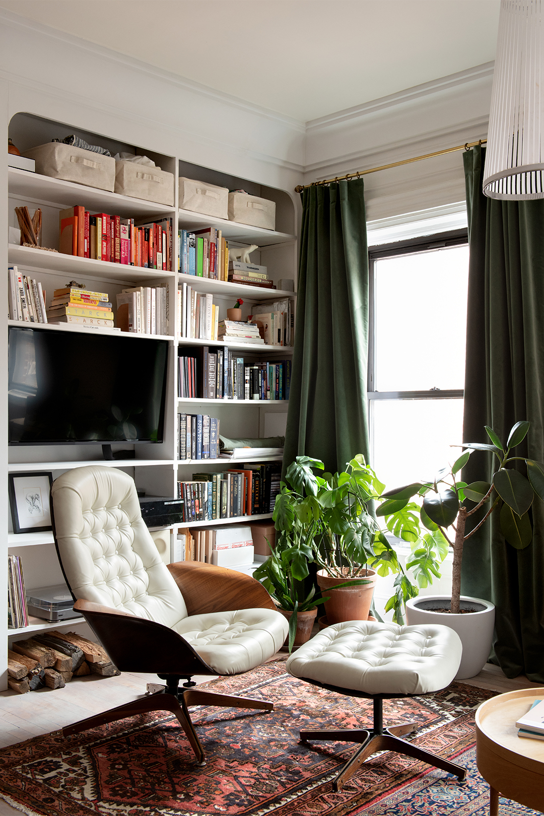 Eames-style chair in living room