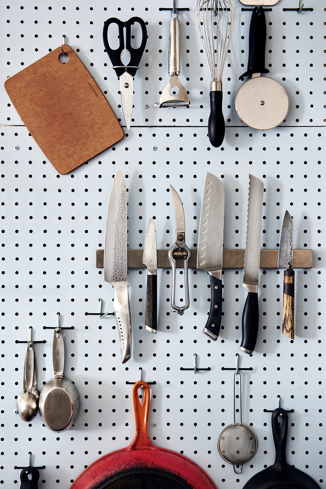 Kitchen pegboard