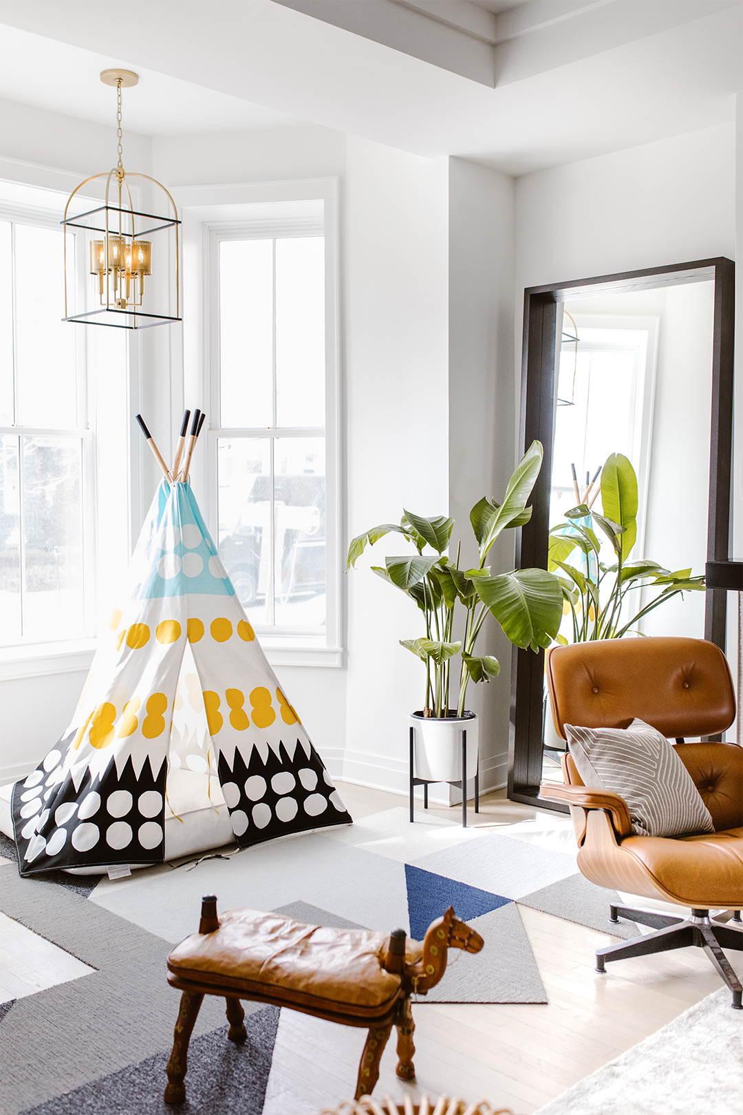 kids tent in living room