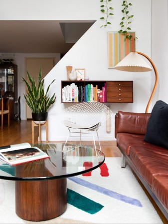 Living room with sofa and coffee table