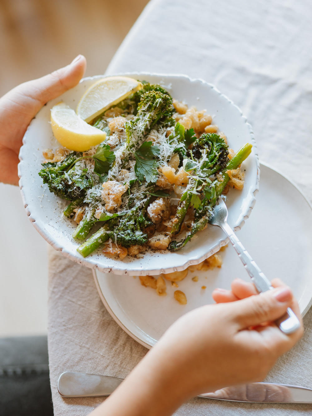 Cacio e pepe bean salad