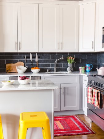 yellow kitchen stool