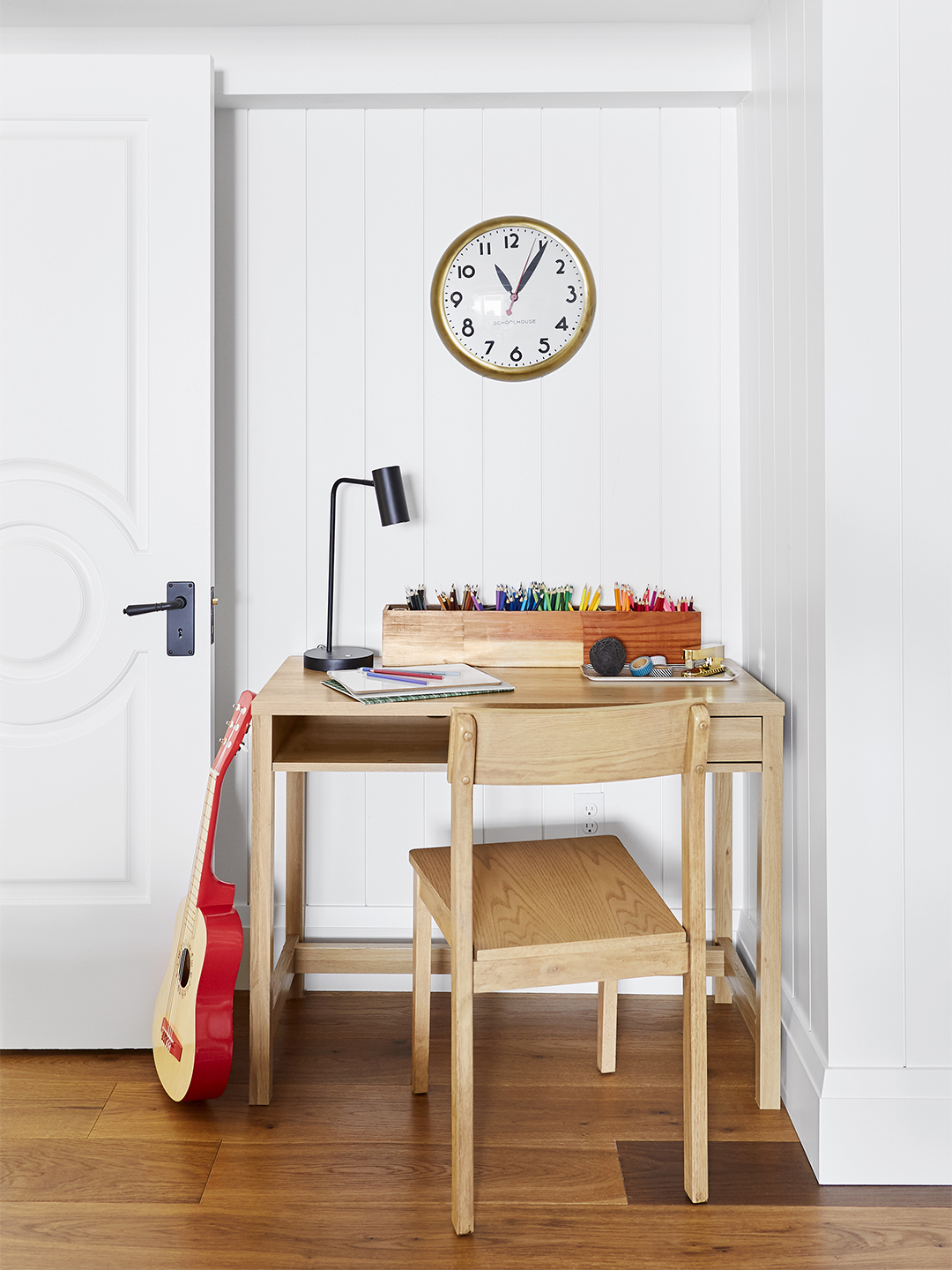 child's wood desk