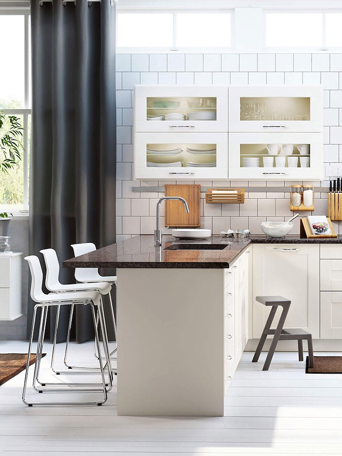 Bright white kitchen