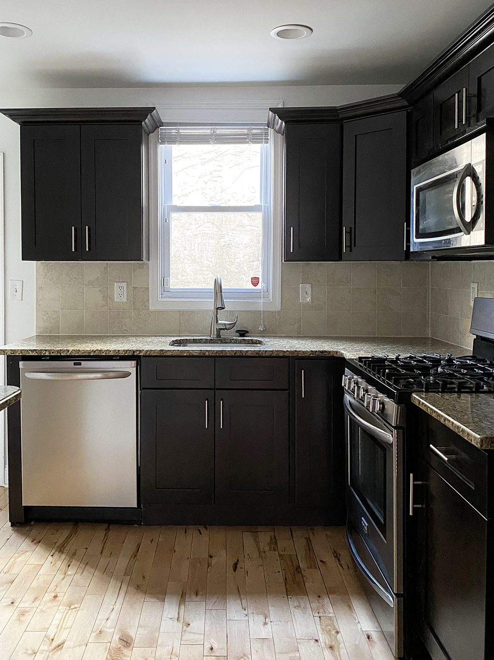 dark kitchen cabinets