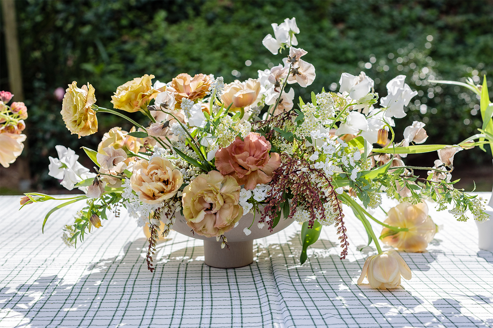 Bouquet on table