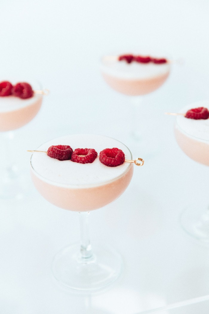 Pink cocktails