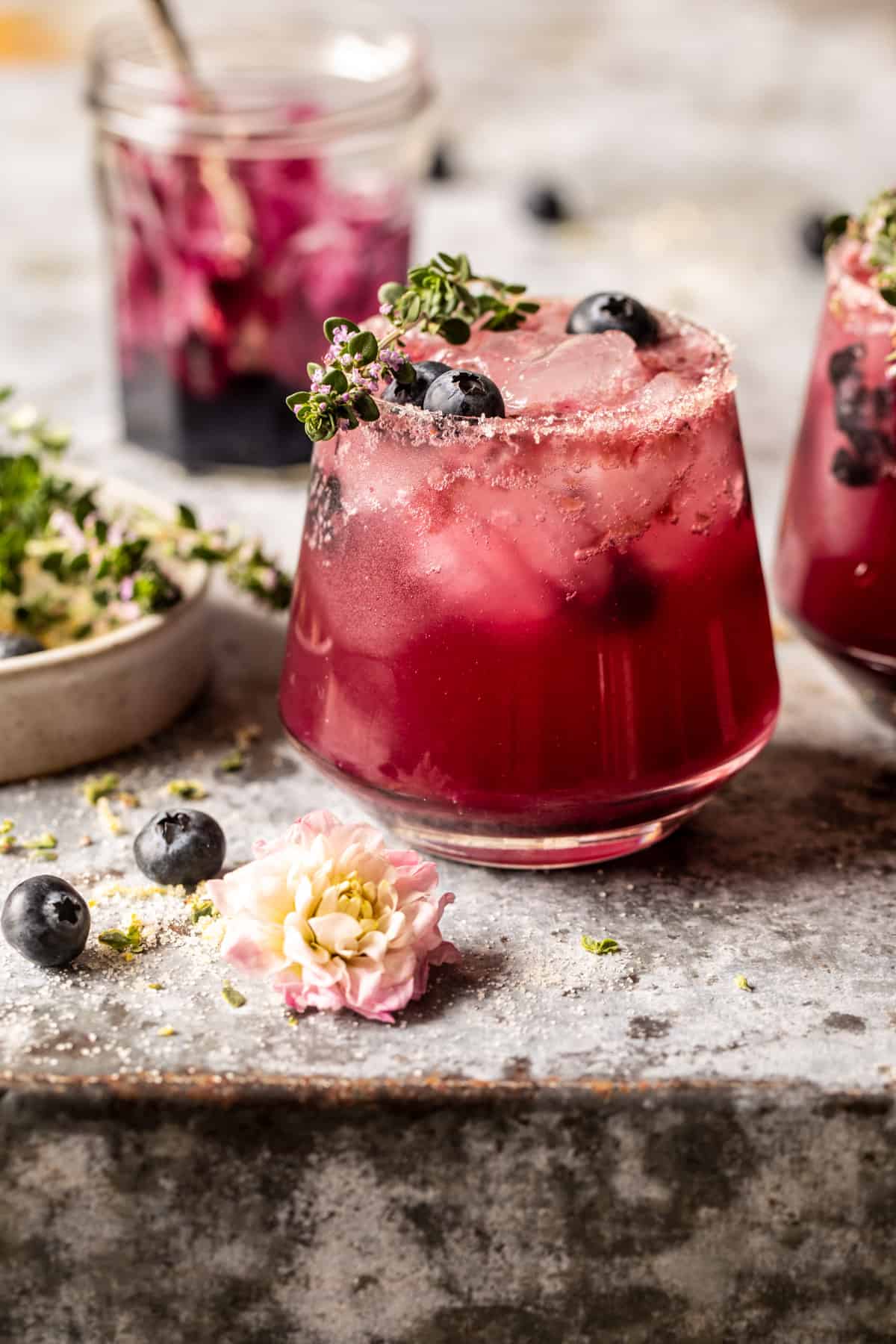 Blueberry smash drink