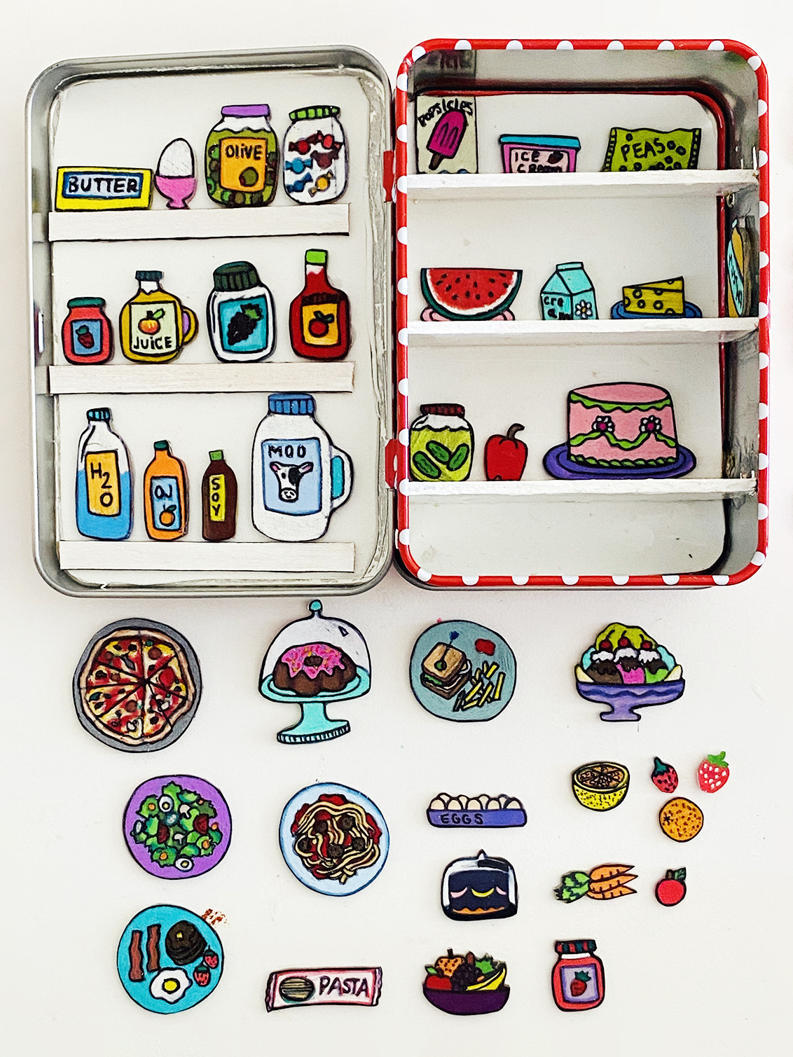 shrinky dinks of food