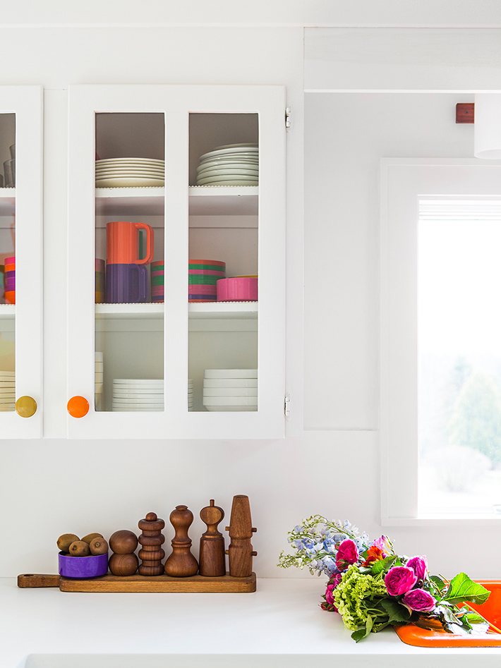 white cabinets