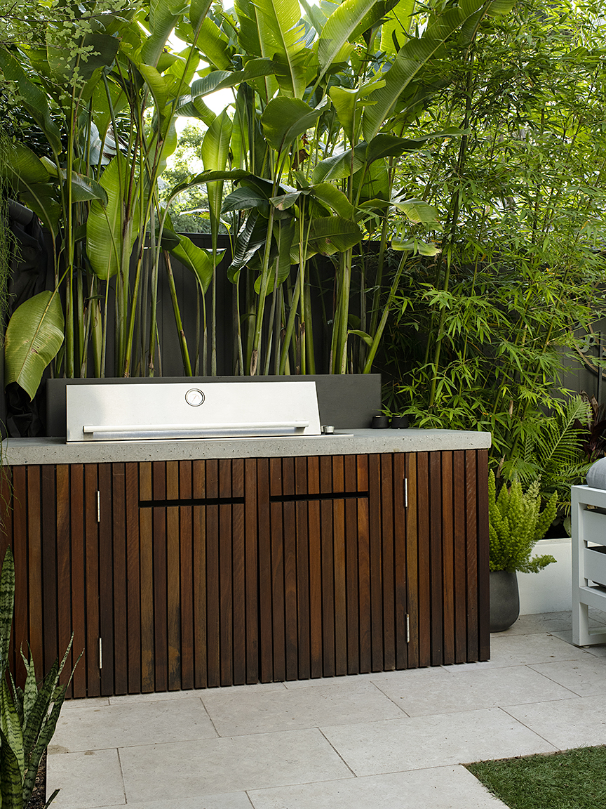 wood and concrete kitchen