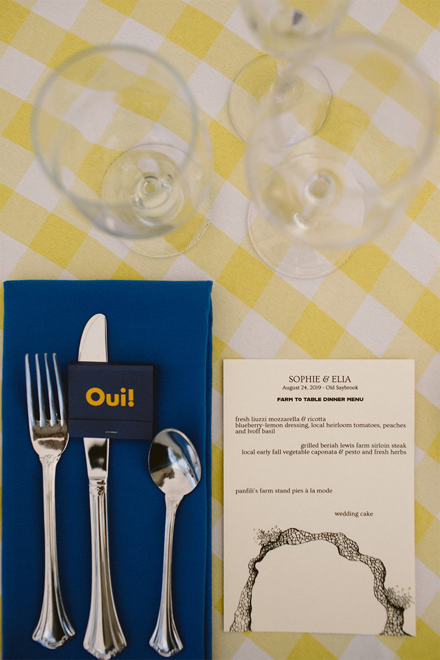 yellow gingham tablecloth