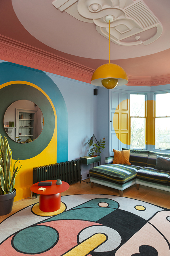 Colorful living room by Sam Buckley