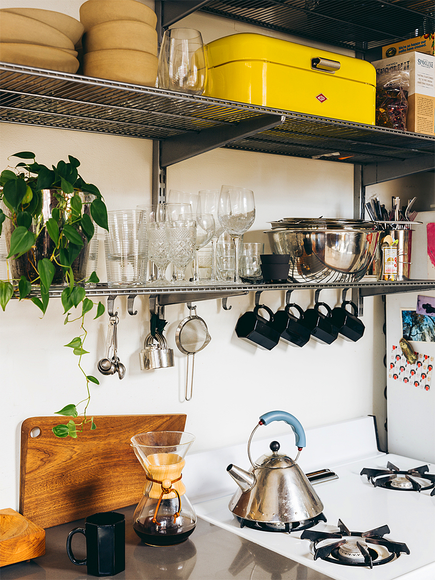 Apartment kitchen stove