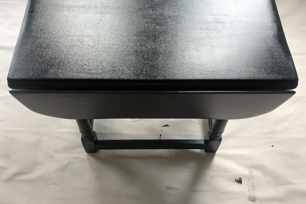 After - black table