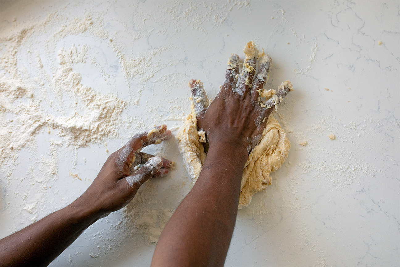 kneading dough