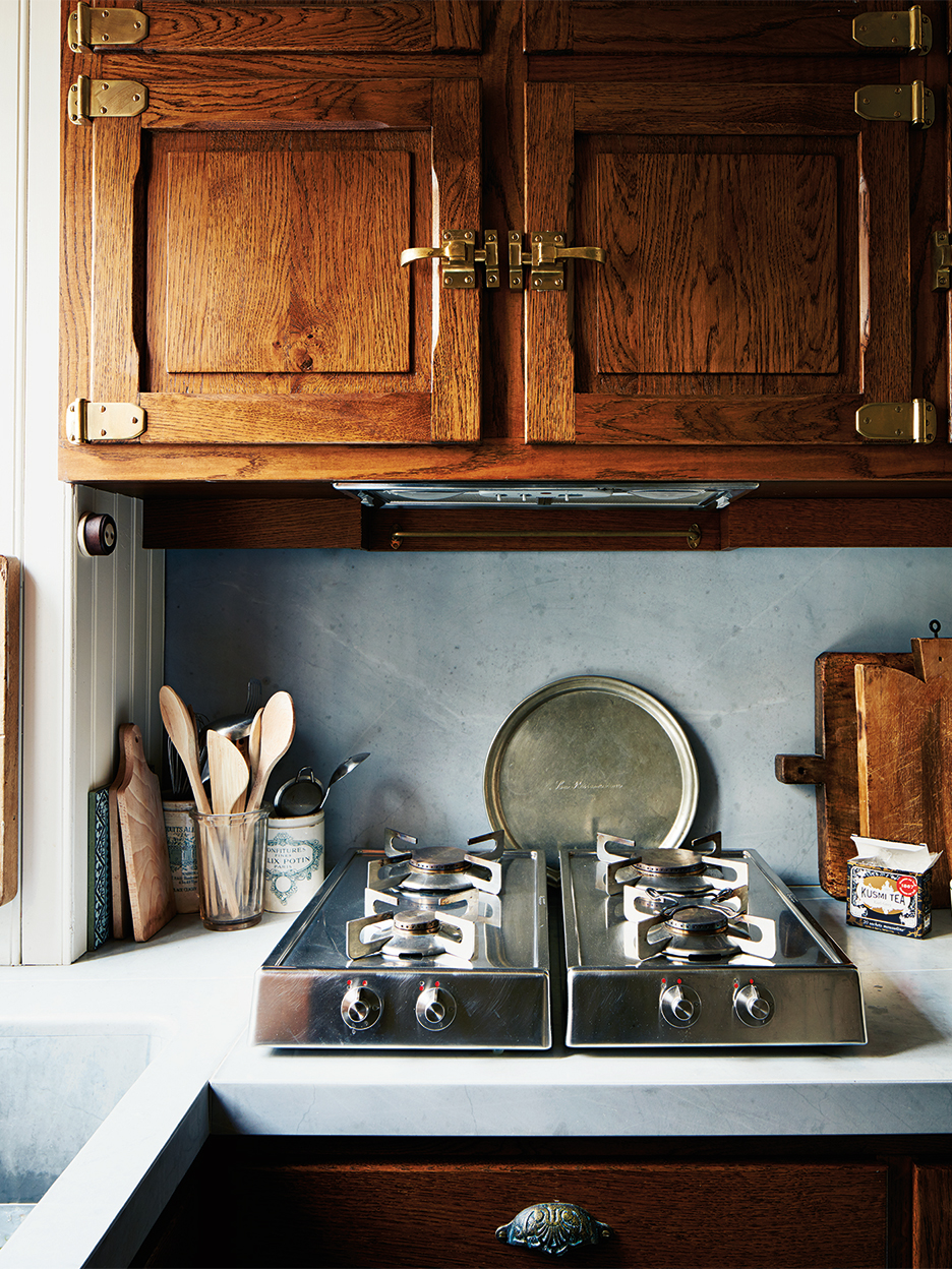 Small kitchen with stovetop