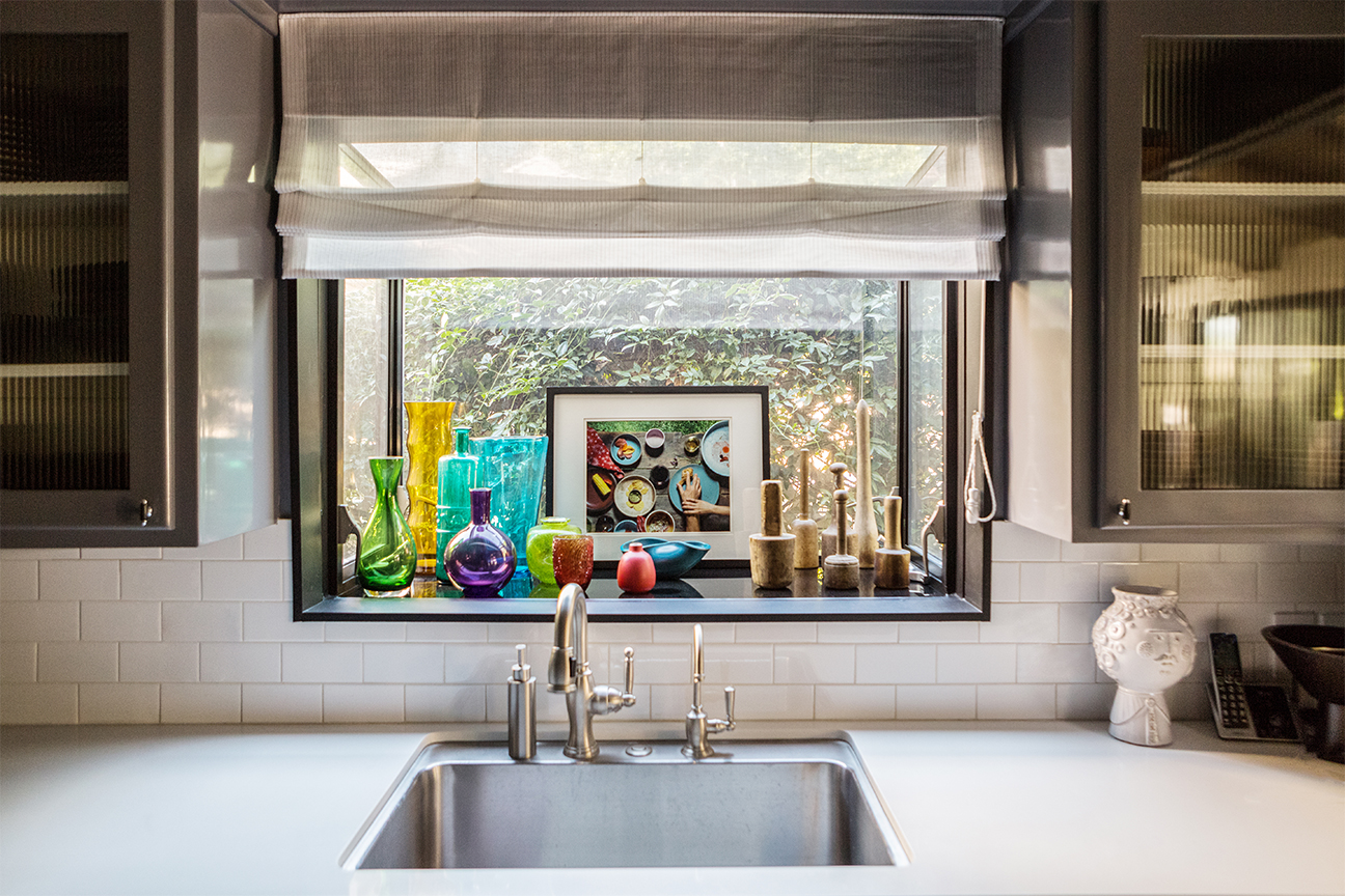 Window above kitchen sink