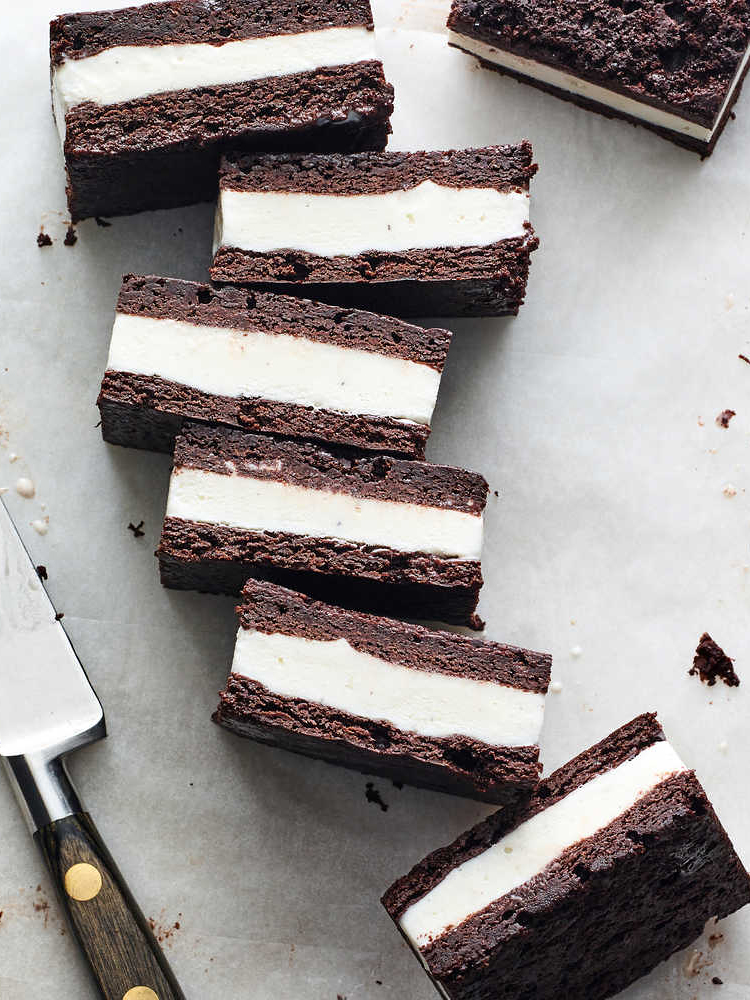 brownie ice cream sandwiches