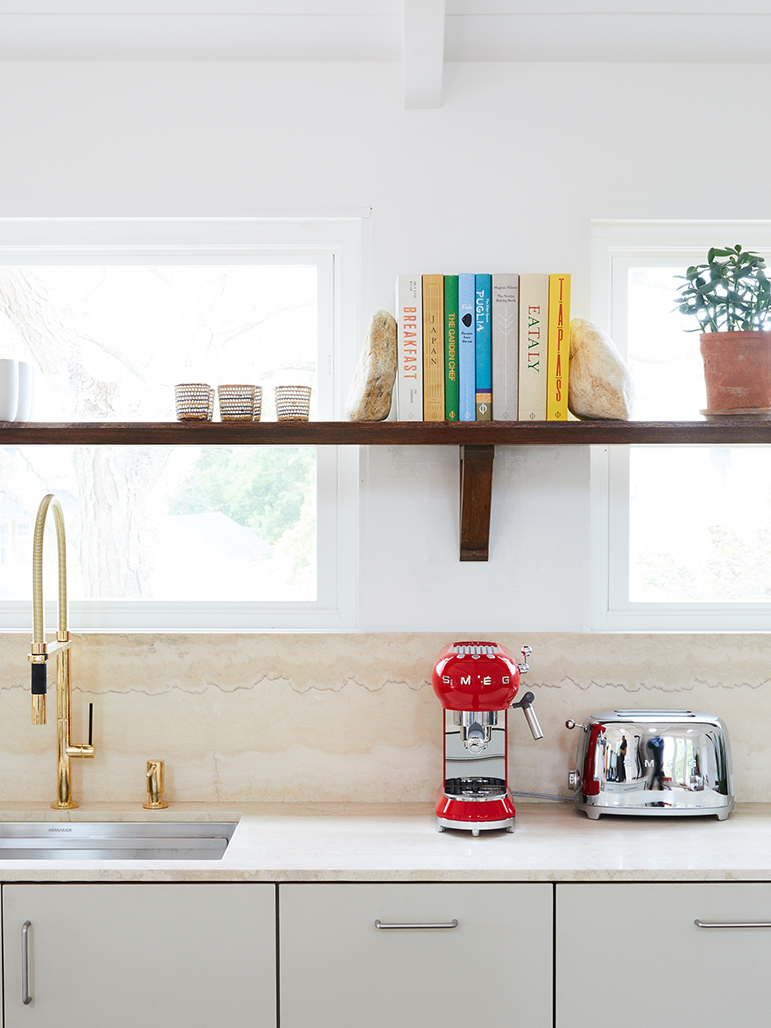 shelf across a window