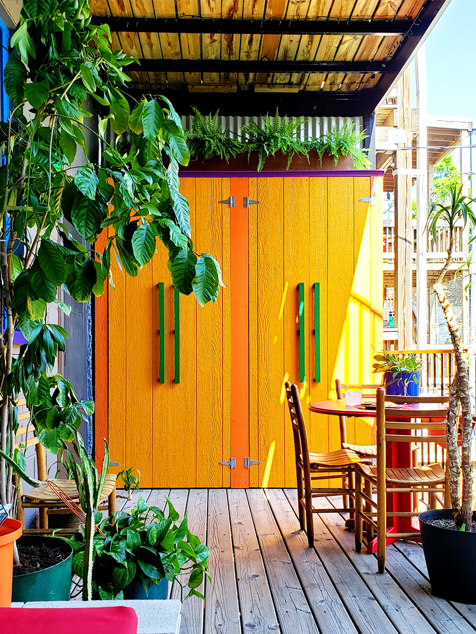 orange shed