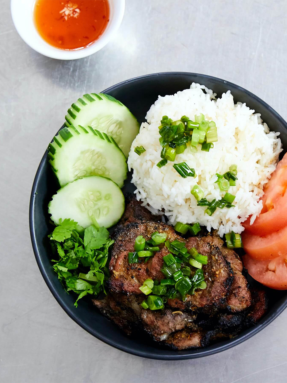 BBQ pork and rice