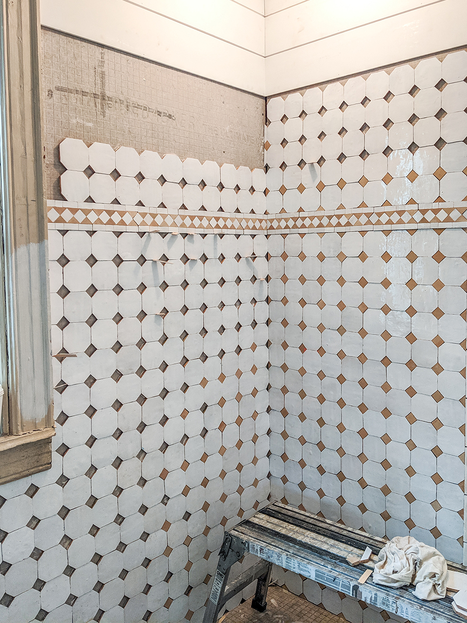 tile intstall bathroom