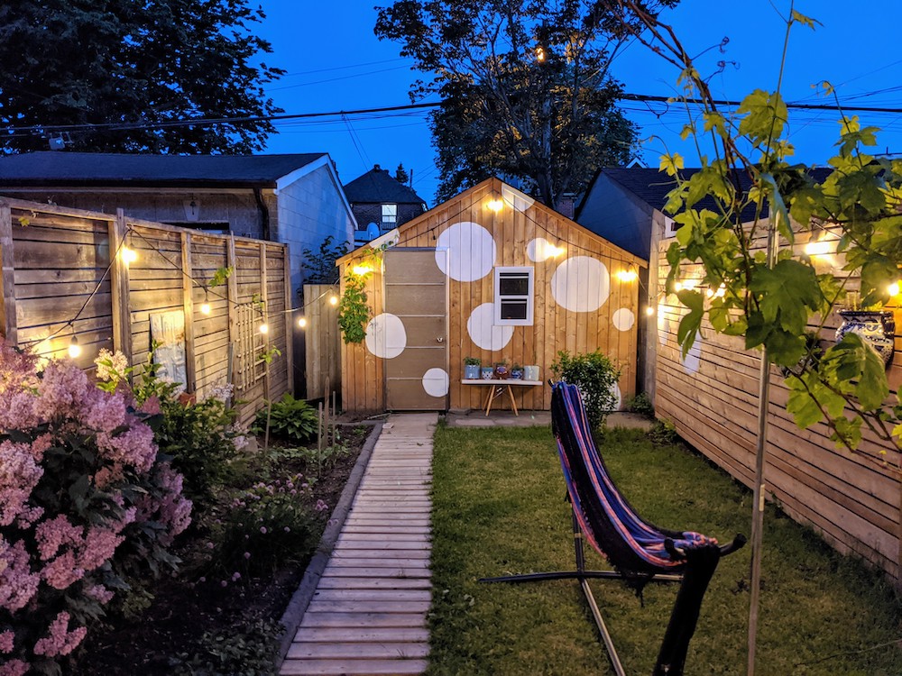 garage at night