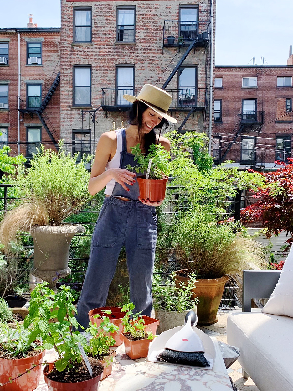 woman gardening