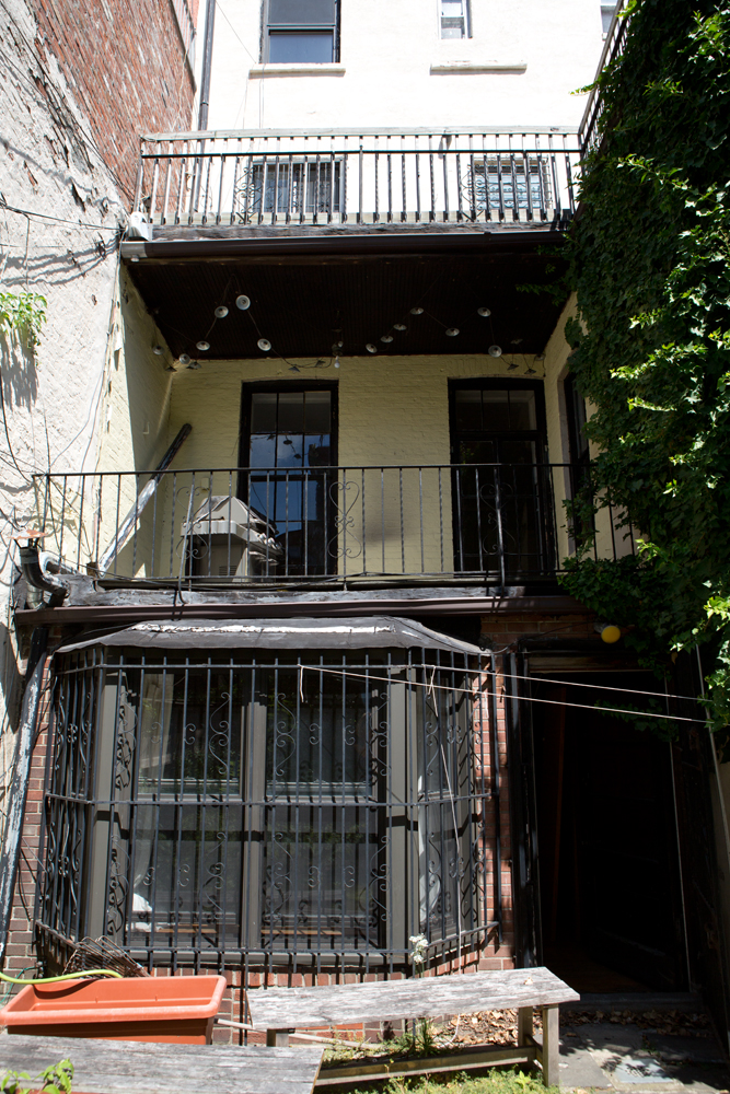 worn down yellow house