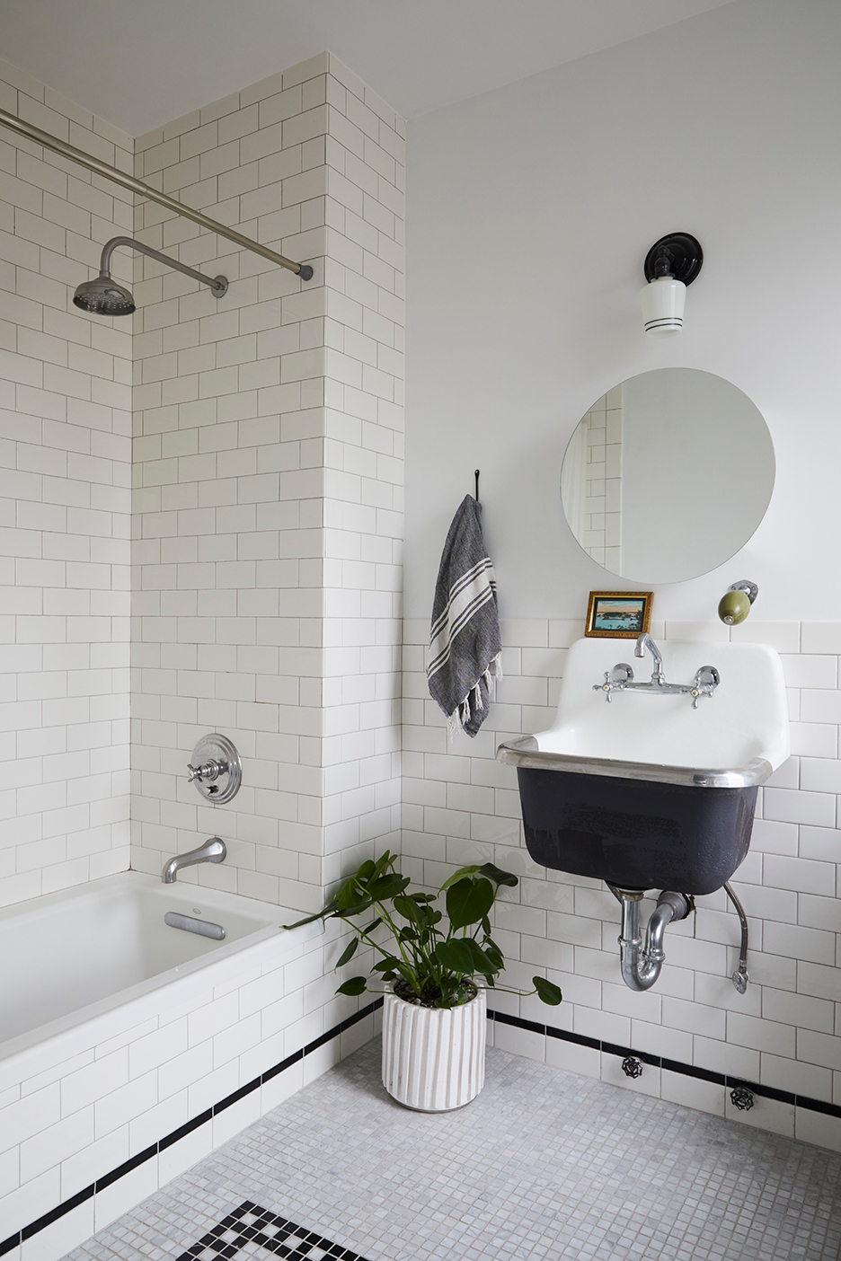 Simple white bathroom