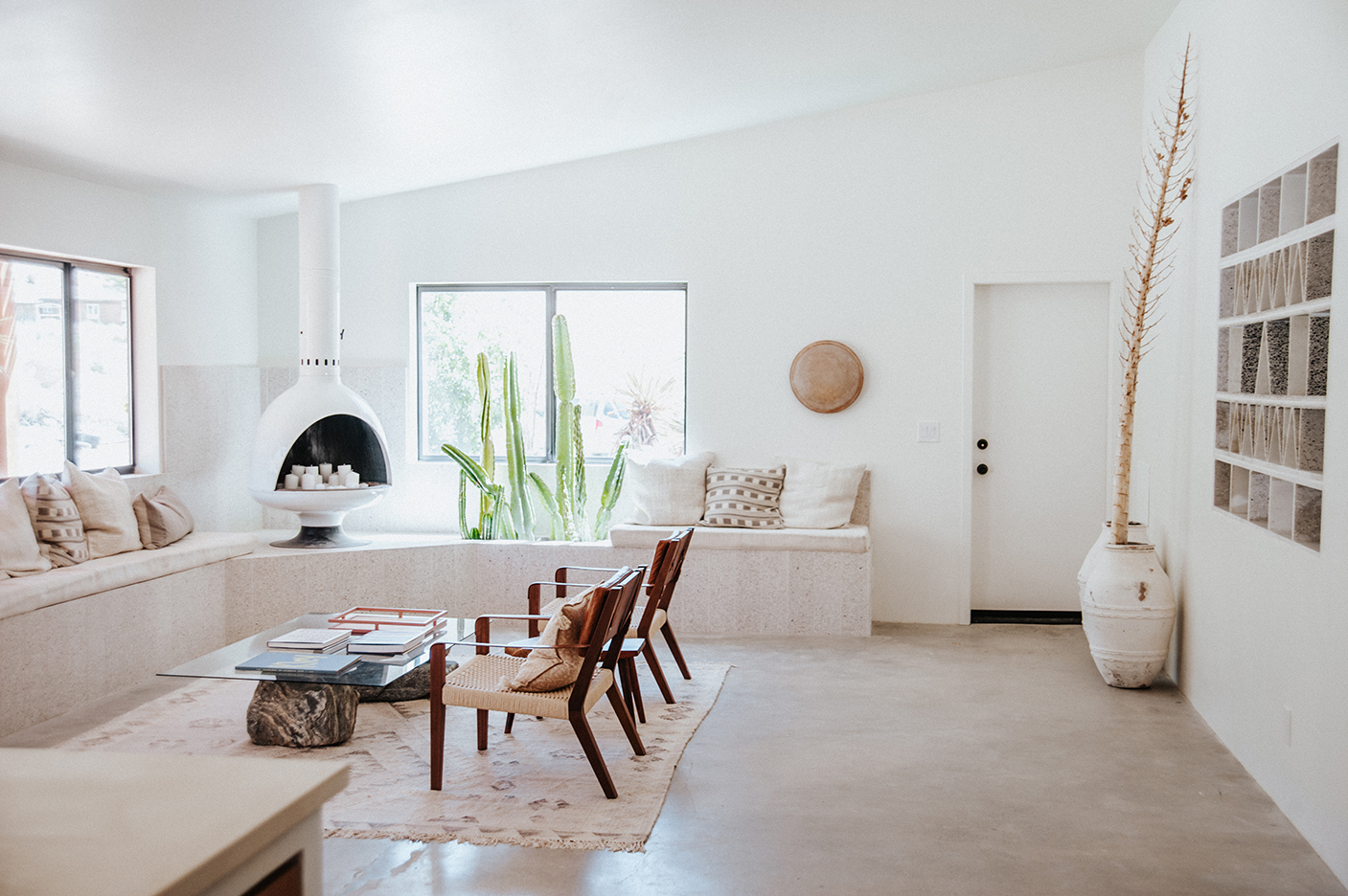 white living room