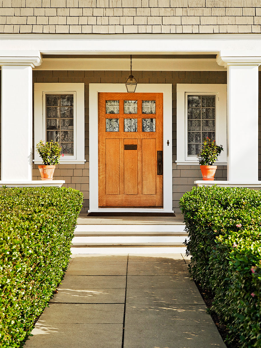 wood front door