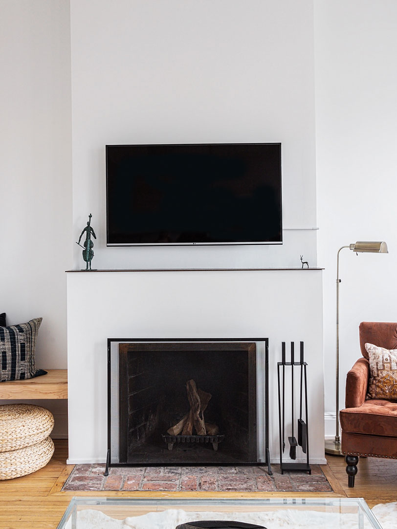 white living room