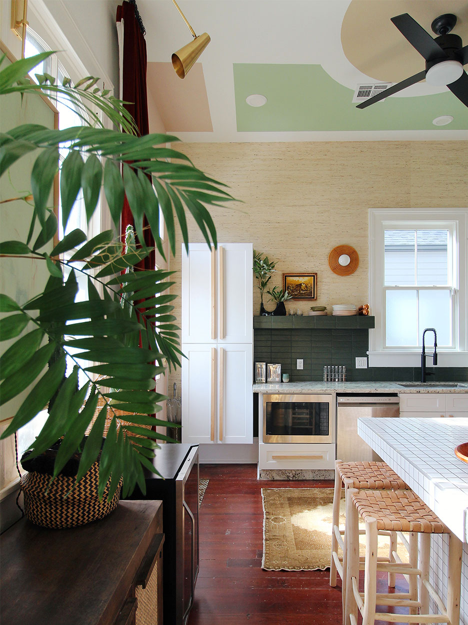 Repurpose upper cabinets in kitchen