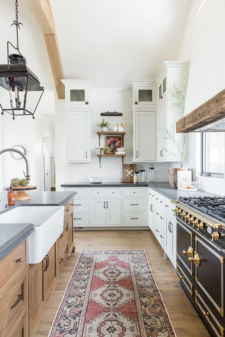 modern traditional wood kitchen