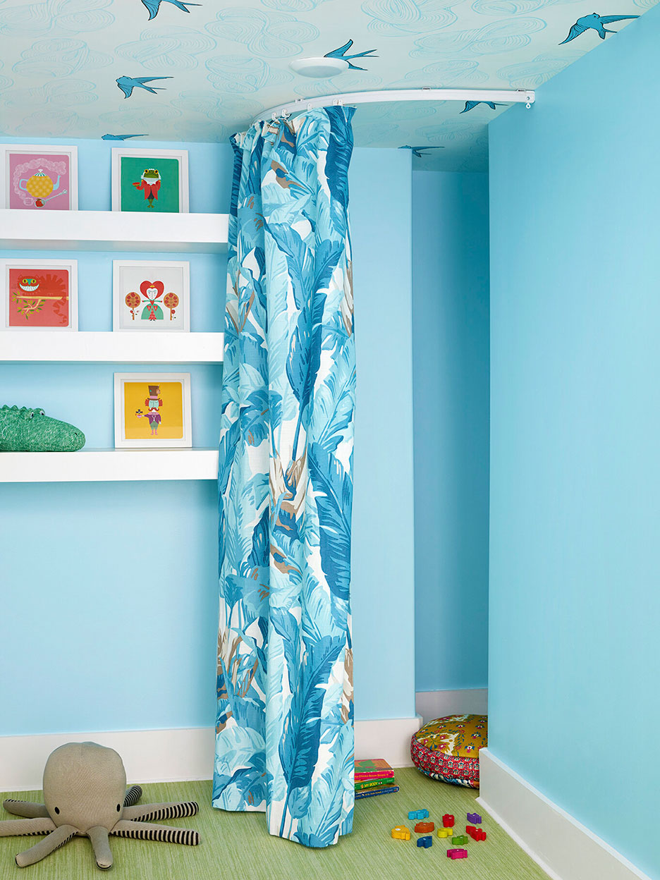 baby blue playroom