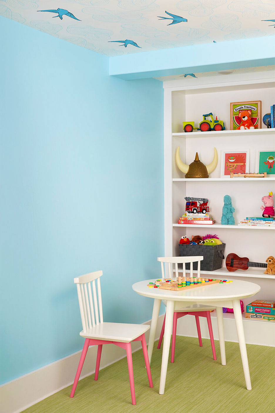 baby blue playroom