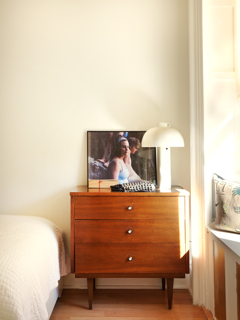 Vintage dresser in Brooklyn brownstone apartment