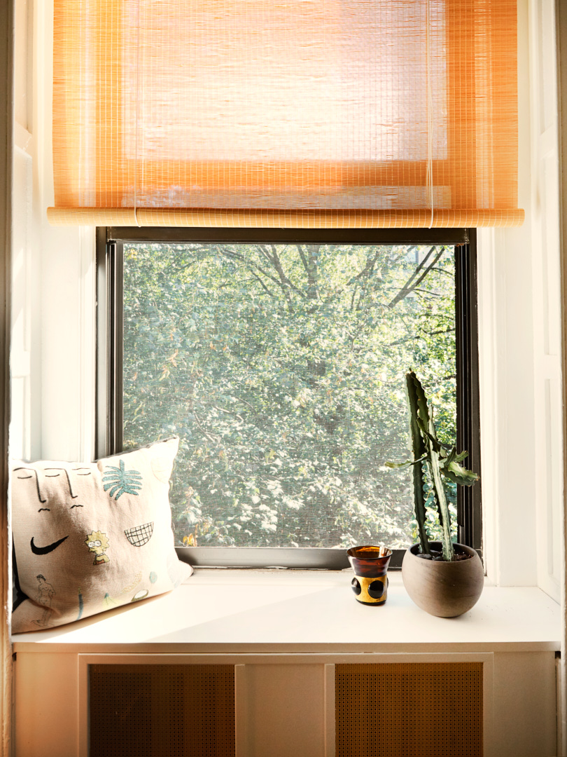 Window seat in Brooklyn brownstone apartment