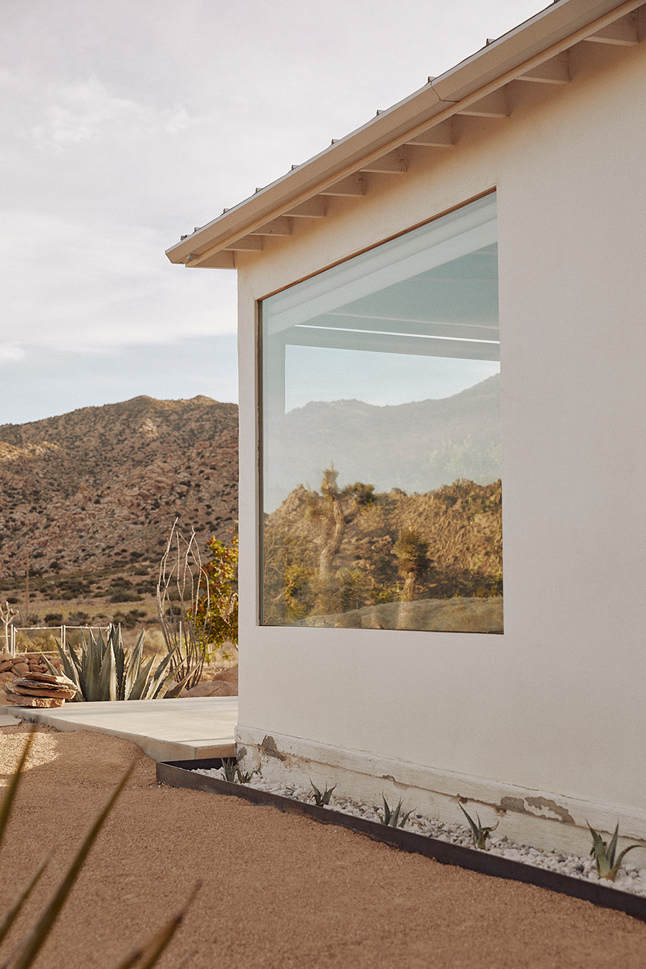 large square window on house exterior