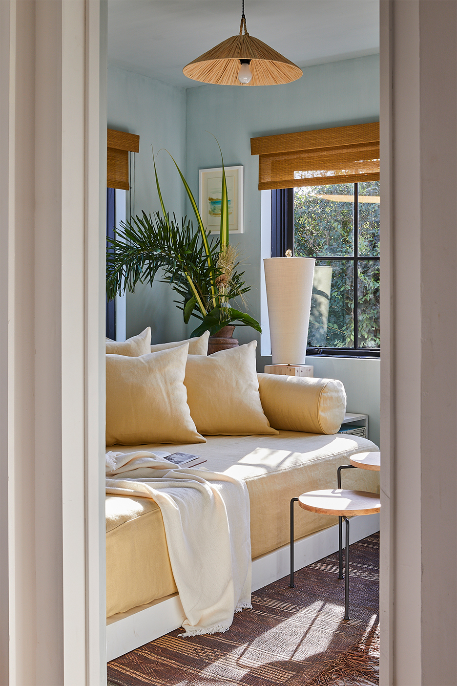 Beach bungalow with limewashed walls